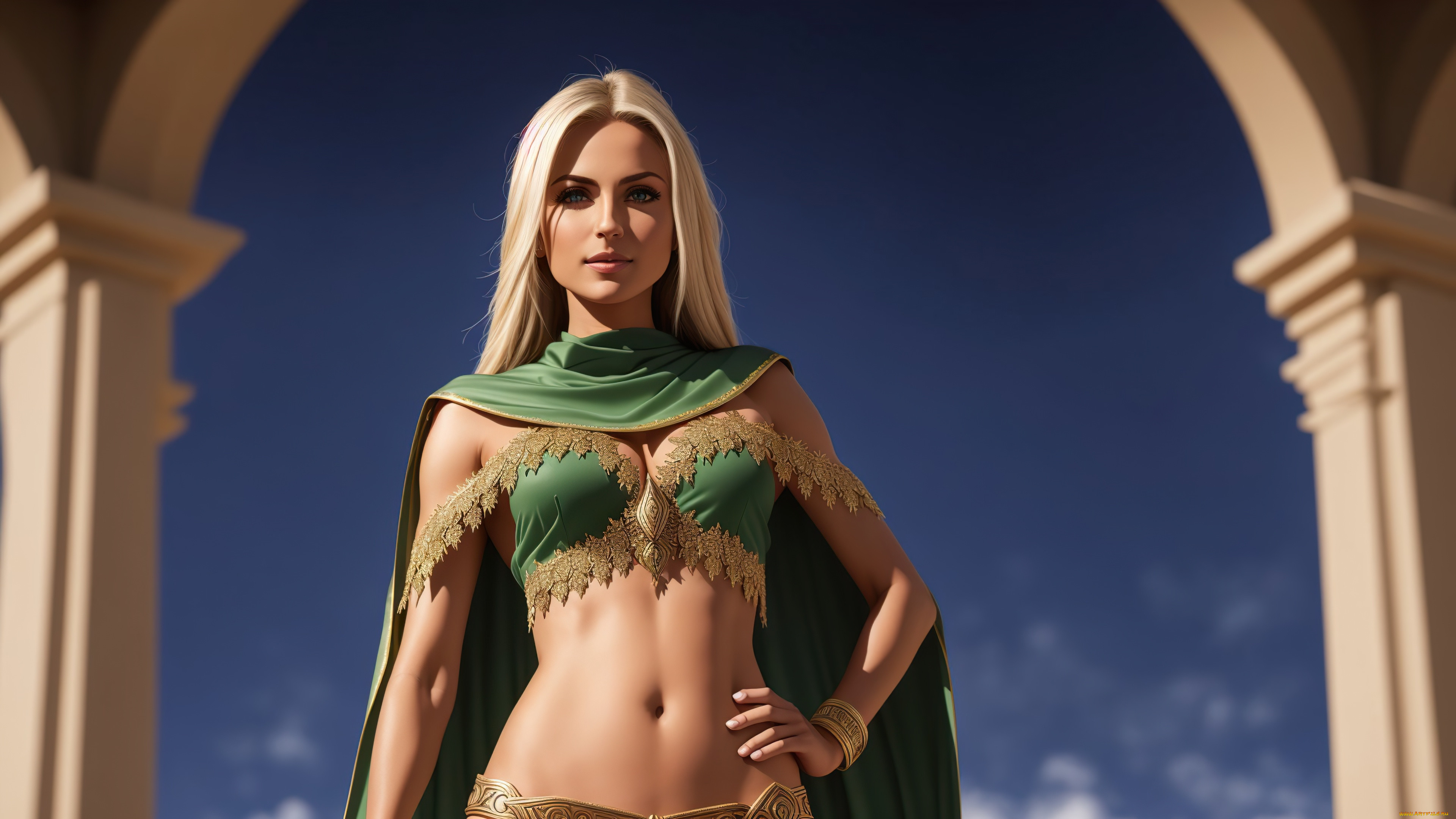 , , , girl, fantasy, art, blond, digital, stable, diffusion